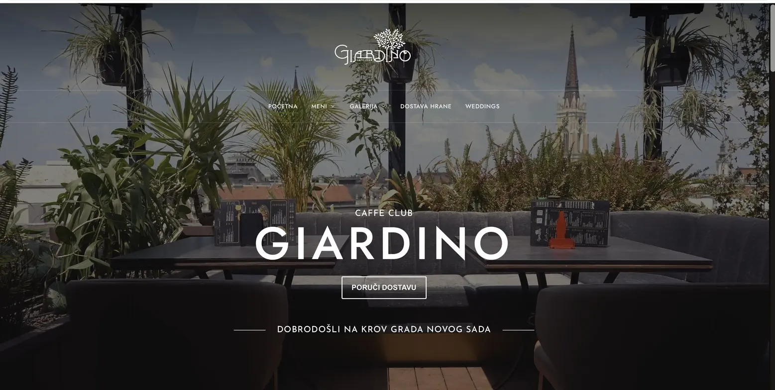 Caffe Club Giardino — sajt