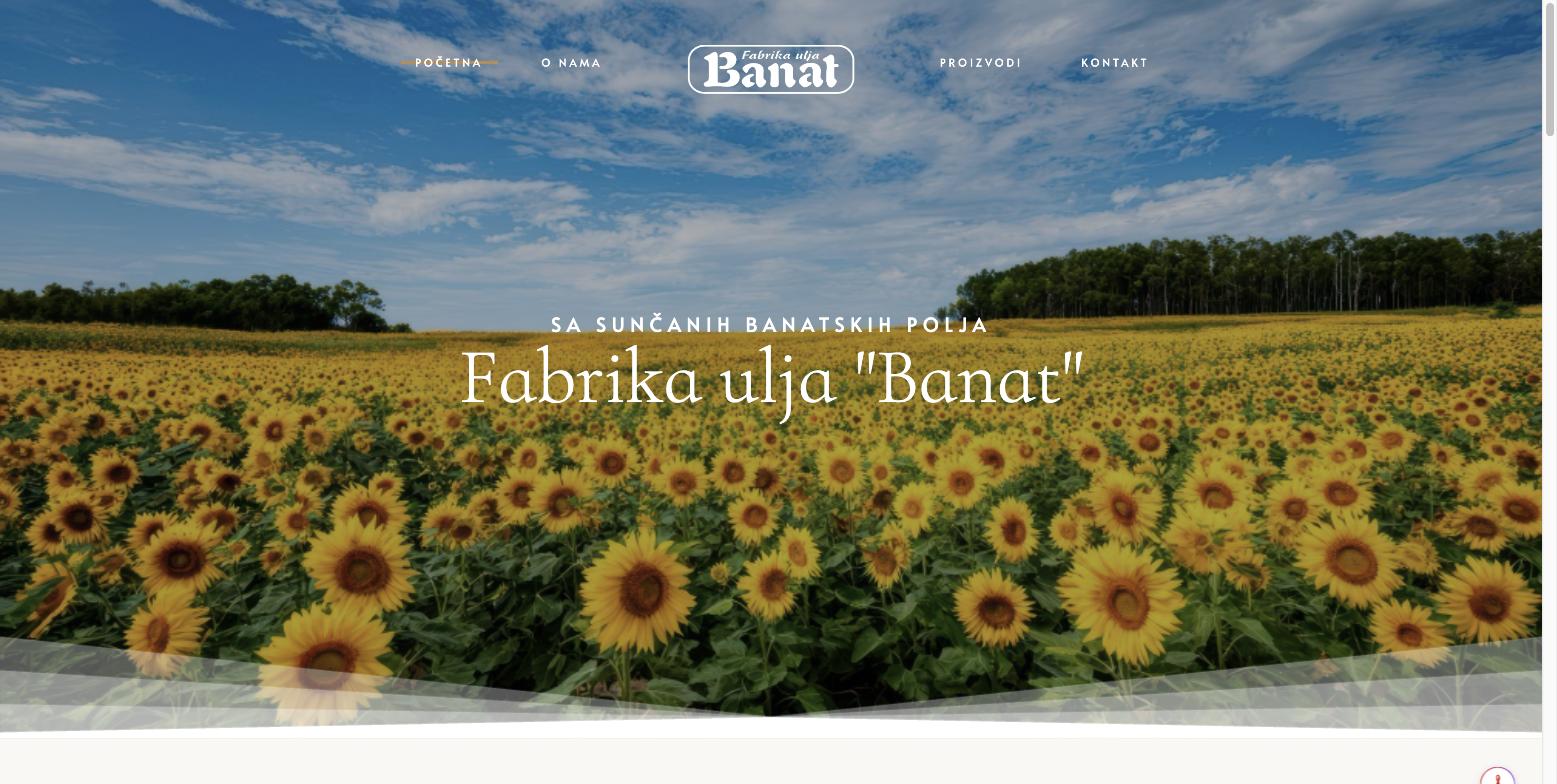 Fabrika ulja Banat — sajt