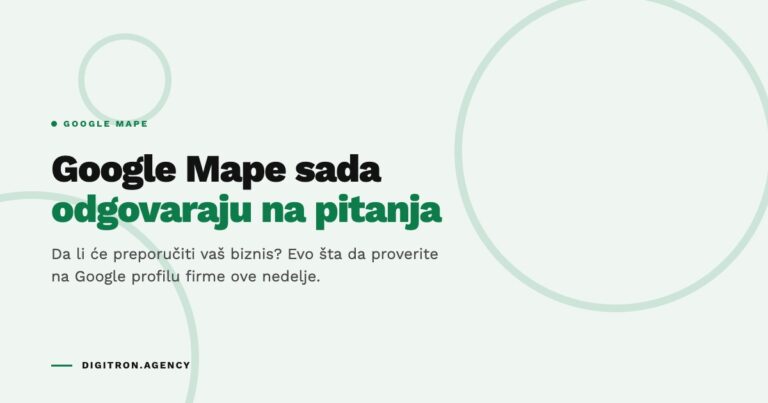 Google Mape sada odgovaraju na pitanja: šta da proverite na Google profilu firme