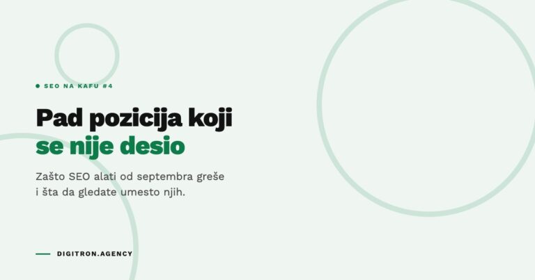 Pad pozicija koji se nije desio: zašto SEO alati od septembra greše